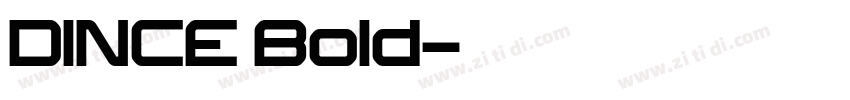 DINCE Bold字体转换